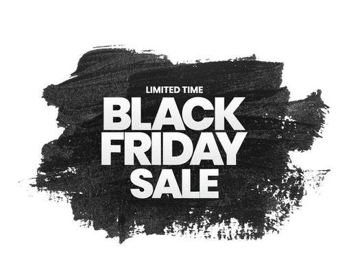 Black Friday Sale Stroke Background. Vector Illustration