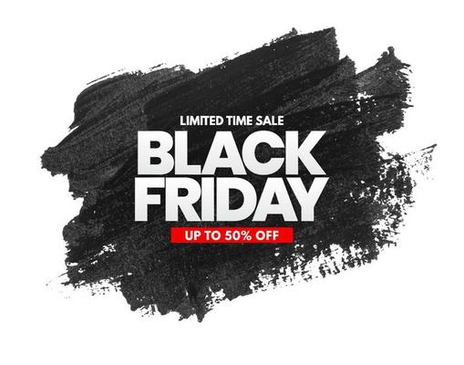 Black Friday Sale Stroke Background. Vector Illustration