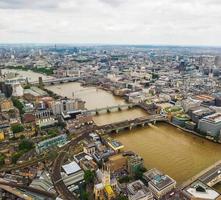 HDR Aerial view of London photo