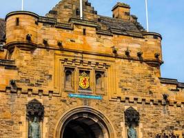 HDR Edinburgh castle in Scotland photo