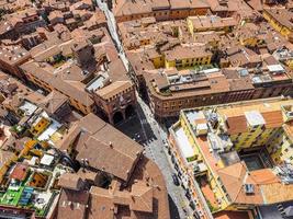 HDR Aerial view of Bologna photo