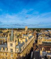 HDR Aerial view of Cambridge photo