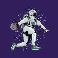 baloncesto en el espacio vector