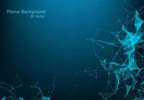 Abstract polygonal space low poly dark background with connecting dots and lines. Connection structure. Science background. Futuristic polygonal background. Triangular background. Wallpaper. Business vector