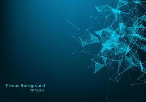 Abstract polygonal space low poly dark background with connecting dots and lines. Connection structure. Science background. Futuristic polygonal background. Triangular background. Wallpaper. Business vector