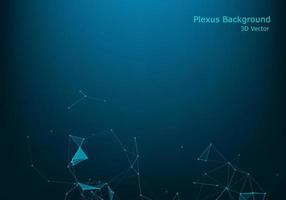 Abstract polygonal space low poly dark background with connecting dots and lines. Connection structure. vector