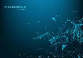 Geometric connected line and dots. Simple technology graphic background. Vector banner design.