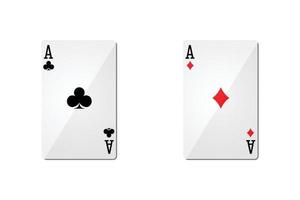 Ace playing cards vector
