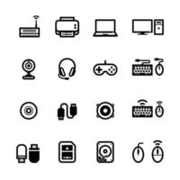 Computer Icons with White Background vector