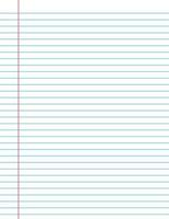 Double lined notebook paper vector