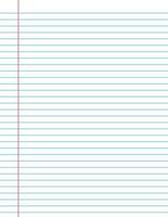 Double lined notebook paper vector