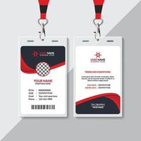 Modern And Professional ID Card Design, Corporate And Creative ID Card Design, Simple And Abstract ID Card, ID Card Design Template vector