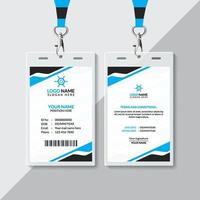 Modern And Professional ID Card Design, Corporate And Creative ID Card Design, Simple And Abstract ID Card, ID Card Design Template vector