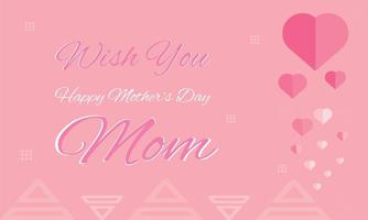 Mother's day background design template vector