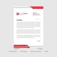 Corporate business letterhead template design vector