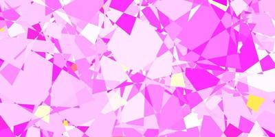 Dark Pink, Yellow vector template with triangle shapes.