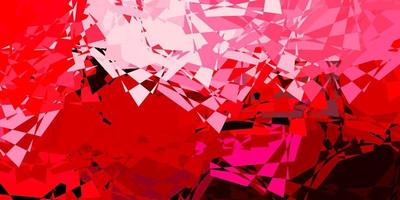 Light Pink, Red vector background with polygonal forms.