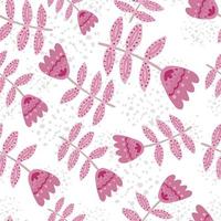 Folk art floral seamless pattern. Small flower wallpaper. Cute ditsy print. vector