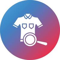 Search Clothes Glyph Circle Gradient Background Icon vector