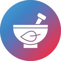 Mortar Glyph Circle Gradient Background Icon vector