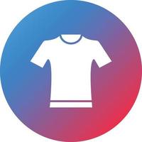 Tshirt Glyph Circle Gradient Background Icon vector