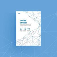 Brochure and book cover design template vector