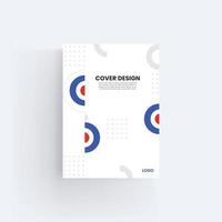 Brochure and book cover design template vector