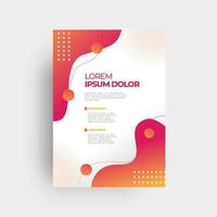 Brochure and book cover design template vector