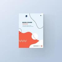 Brochure and book cover design template vector