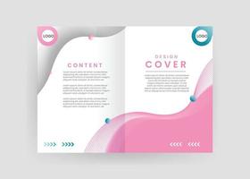 Brochure and book cover design template vector