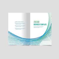 Brochure and book cover design template vector