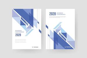 Brochure and book cover design template vector