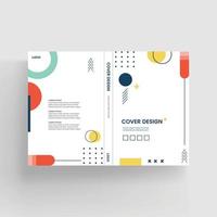 Brochure and book cover design template vector