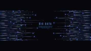 el fondo abstracto de metaverso y big data vector