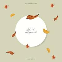 abstract setting in autumn vector