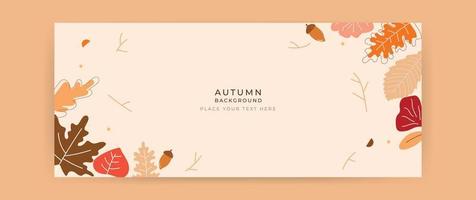 abstract setting in autumn vector
