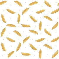 Rice paddy seamless pattern isolated on white background, vector illustration.