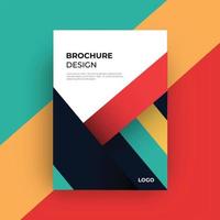 Brochure and book cover design template vector