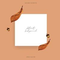 abstract setting in autumn vector