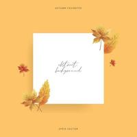 abstract setting in autumn vector