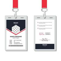 MODERN AND CLEAN BUSINESS ID CARD TEMPLATE VECTOR