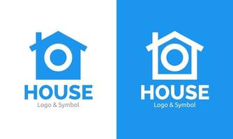 Minimal house logo vector template set. Modern home icon, sign and symbol illustration