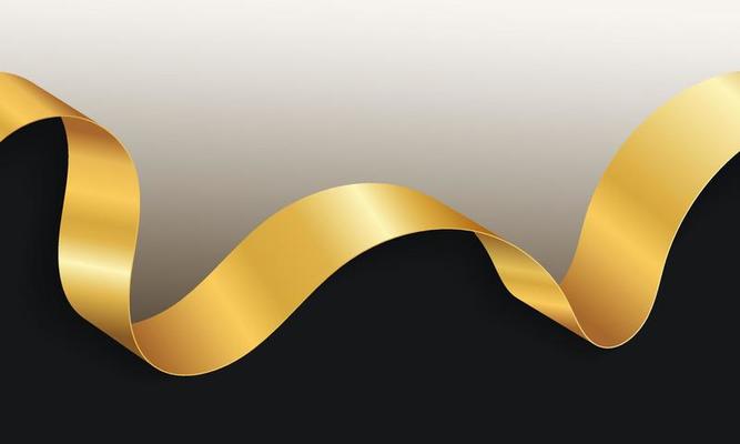 Black And Gold Ribbon Vector Art, Icons, and Graphics for Free Download