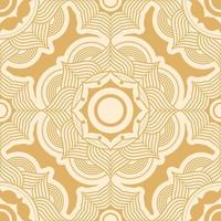 Mandala Zentangle Seamless Pattern Background vector