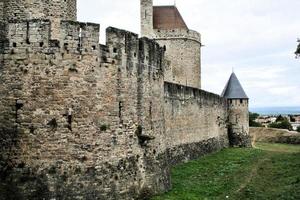 Carcasonne in France in August 2007. A view of Carcassonne in France photo