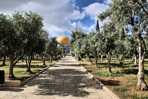 Jerusalem in Israel in May 2019. A view of the Dome of the Rock photo