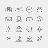 Augmented Reality Icon Collection vector