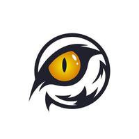 tiger eye logo illustration vector flat design