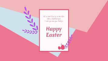 Happy Easter Day illustration. You can use this asset for background your content like as Worship, Poster, Template, Banner, Card, Social Media, Banner, Live Streaming, Presentation, Webinar anymore. vector