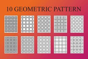 paquete de patrones geométricos vector